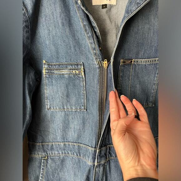 NEW Lee x Free People modern vintage Union alls denim jumpsuit - Picture 10 of 14